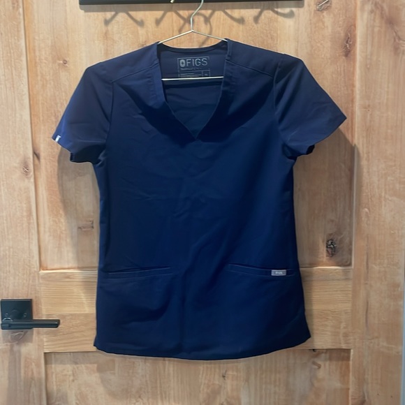 Figs Navy blue scrub top - Picture 3 of 5